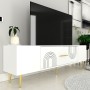 TV Stand Dekol2 - White, Gold White
Gold