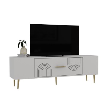 TV Stand Dekol2 - White, Gold White
Gold