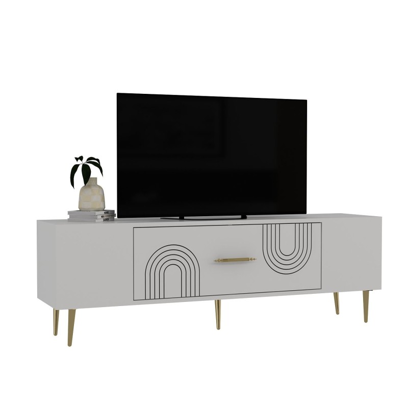 TV Stand Dekol2 - White, Gold White
Gold