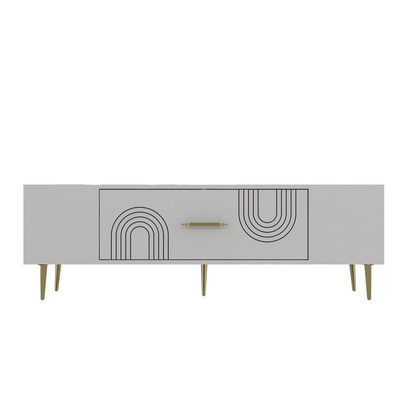 TV Stand Dekol2 - White, Gold White
Gold