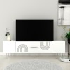 TV Stand Dekol2 - White, Silver White
Silver