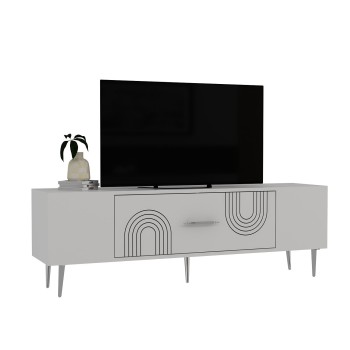 TV Stand Dekol2 - White, Silver White
Silver