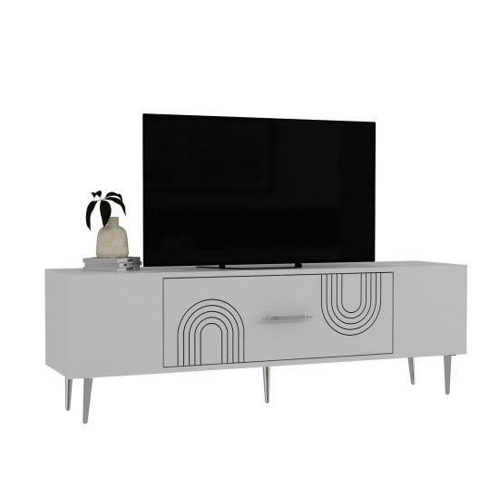 TV Stand Dekol2 - White, Silver White
Silver TV Stand Dekol2 - White, Silver White
Silver