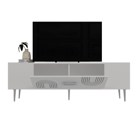 TV Stand Dekol2 - White, Silver White
Silver TV Stand Dekol2 - White, Silver White
Silver