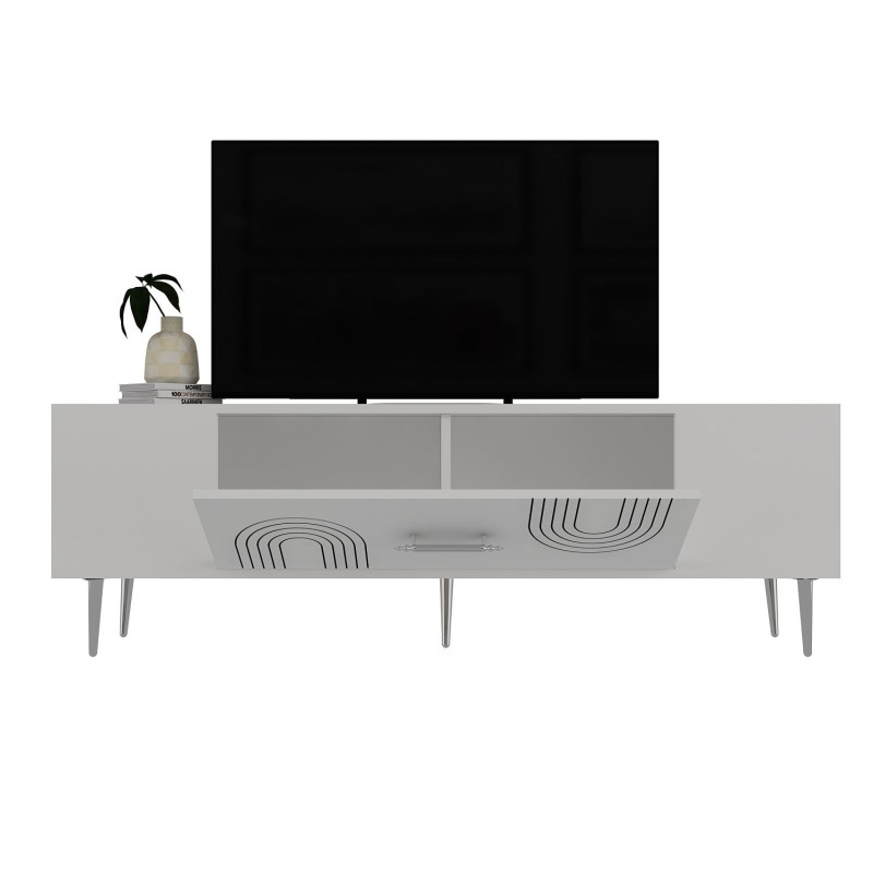TV Stand Dekol2 - White, Silver White
Silver