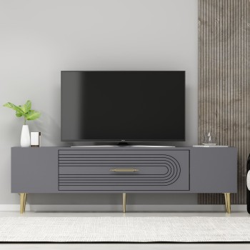 TV Stand Dekol3 - Anthracite, Gold Anthracite
Gold