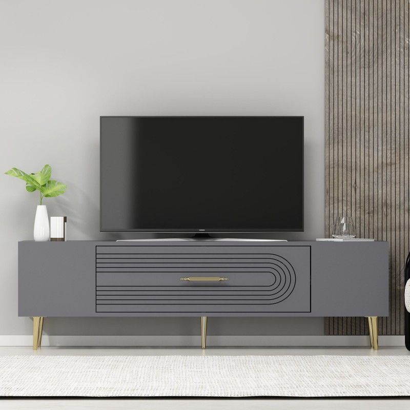 TV Stand Dekol3 - Anthracite, Gold Anthracite
Gold