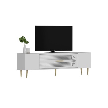 TV Stand Dekol3 - White, Gold White
Gold