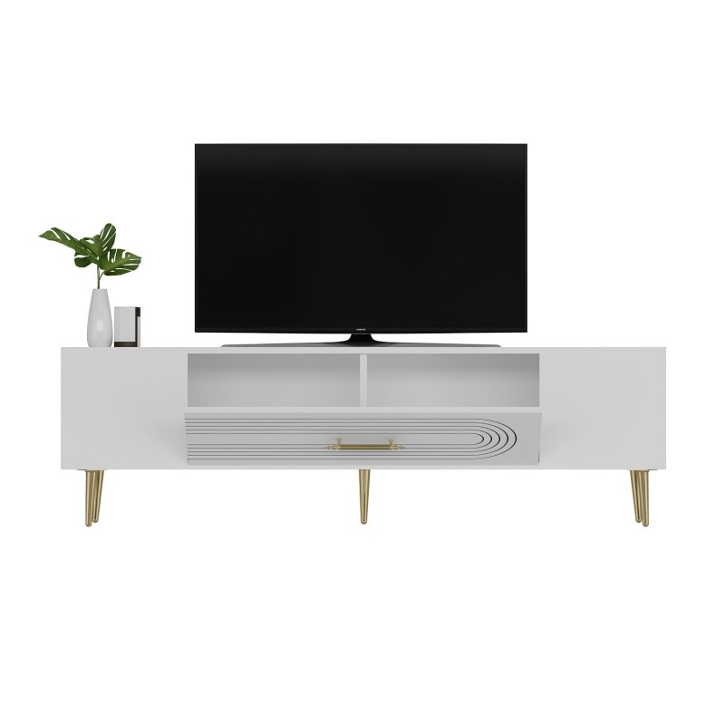 TV Stand Dekol3 - White, Gold White
Gold