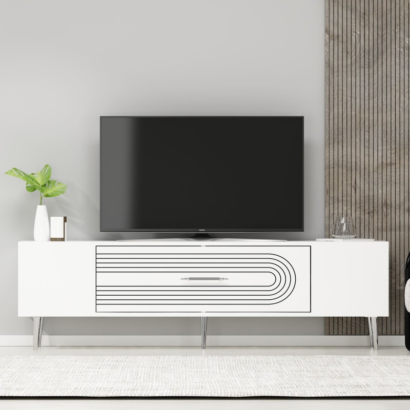 TV Stand Dekol3 - White, Silver White
Silver