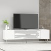 TV Stand Dekol3 - White, Silver White
Silver