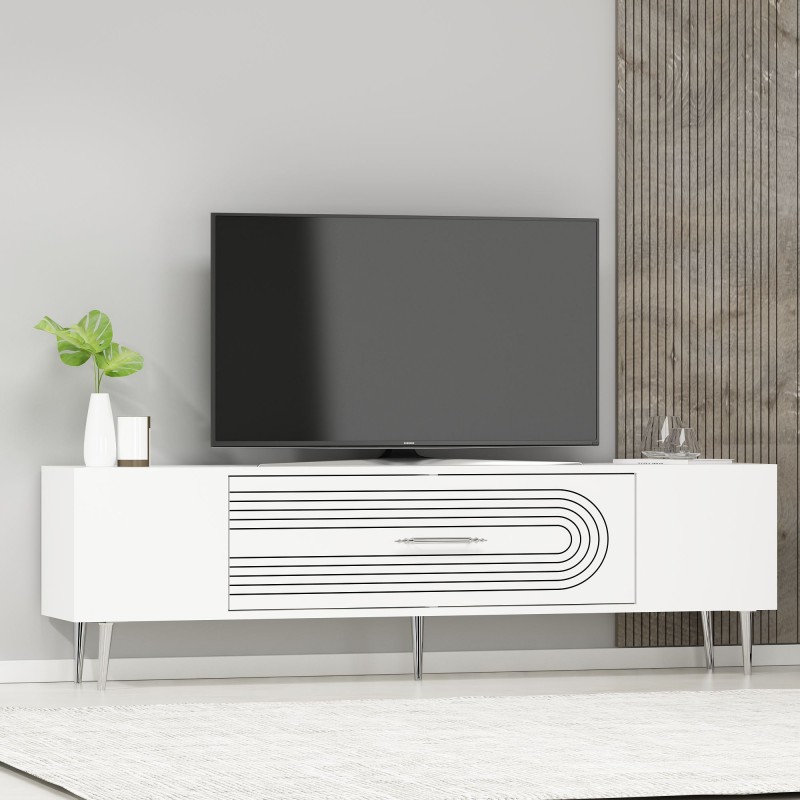 TV Stand Dekol3 - White, Silver White
Silver