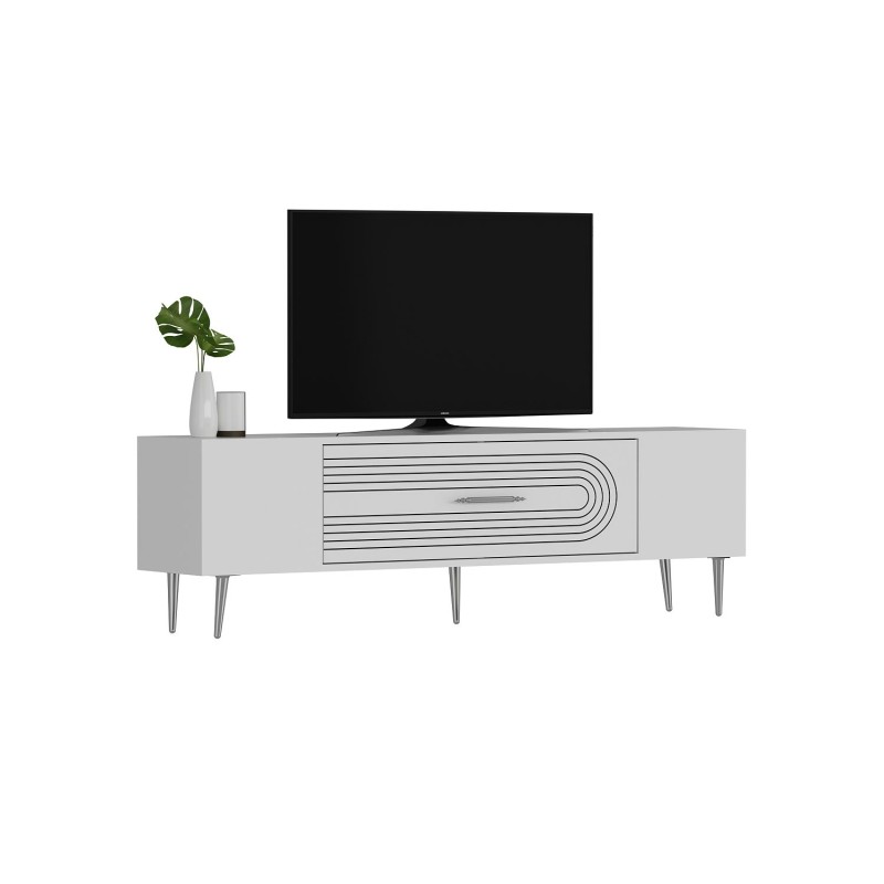 TV Stand Dekol3 - White, Silver White
Silver