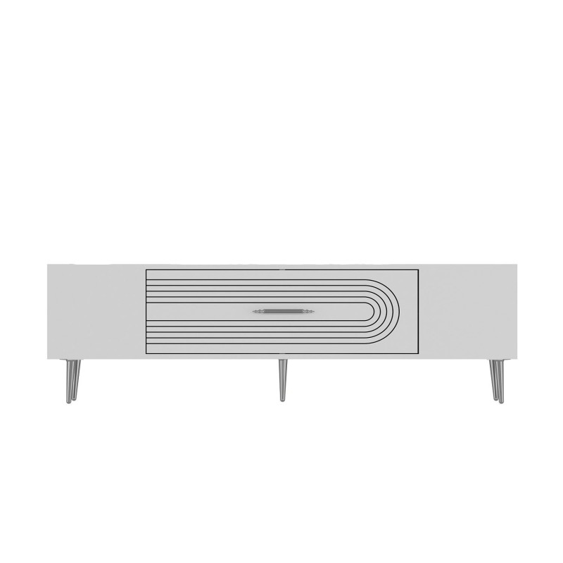 TV Stand Dekol3 - White, Silver White
Silver