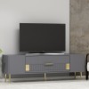 TV Stand Dekolp4 - Anthracite, Gold Anthracite
Gold