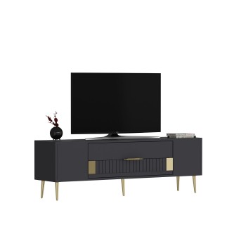 TV Stand Dekolp4 - Anthracite, Gold Anthracite
Gold