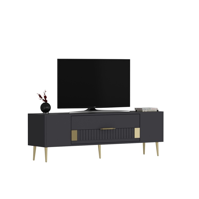 TV Stand Dekolp4 - Anthracite, Gold Anthracite
Gold