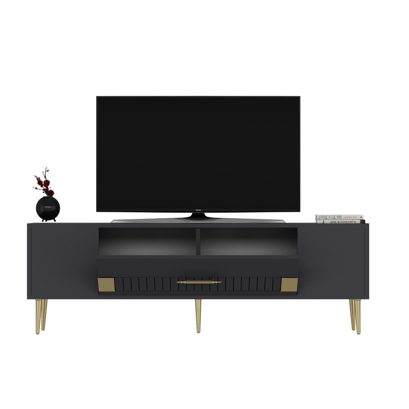 TV Stand Dekolp4 - Anthracite, Gold Anthracite
Gold