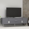 TV Stand Dekolp4 - Anthracite, Silver Anthracite
Silver