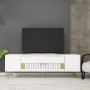 TV Stand Dekolp4 - White, Gold White
Gold