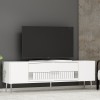 TV Stand Dekolp4 - White, Silver White
Silver