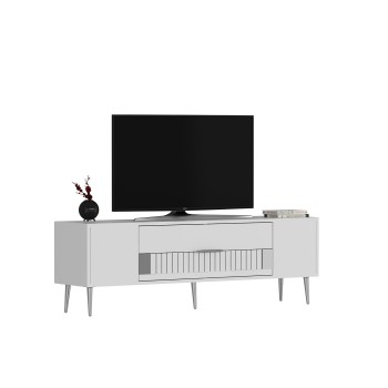 TV Stand Dekolp4 - White, Silver White
Silver
