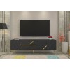 TV Stand Dekolp5 - Anthracite, Gold Anthracite
Gold