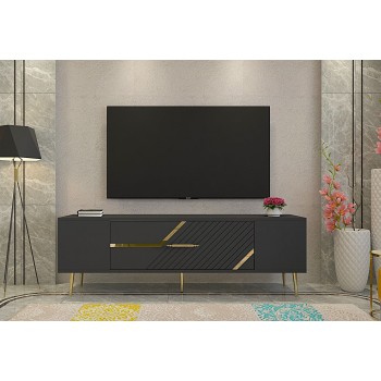 TV Stand Dekolp5 - Anthracite, Gold Anthracite
Gold