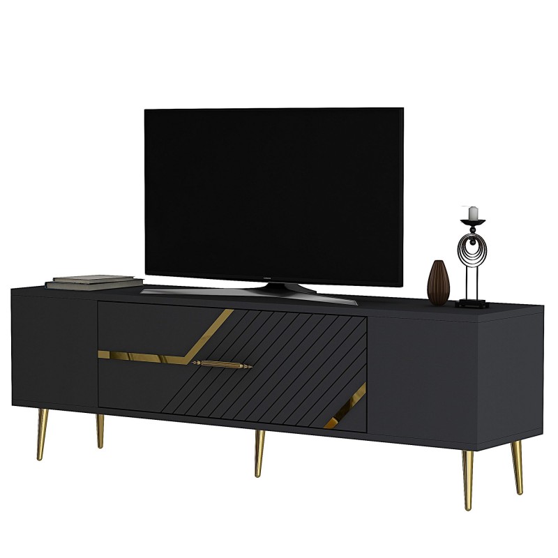 TV Stand Dekolp5 - Anthracite, Gold Anthracite
Gold