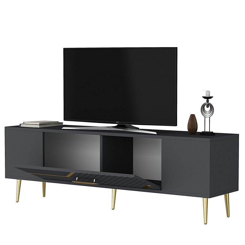 TV Stand Dekolp5 - Anthracite, Gold Anthracite
Gold