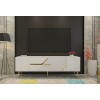 TV Stand Dekolp5 - White, Gold White
Gold
