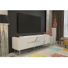 TV Stand Dekolp5 - White, Gold White
Gold