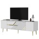 TV Stand Dekolp5 - White, Gold White
Gold