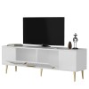 TV Stand Dekolp5 - White, Gold White
Gold