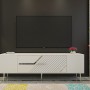 TV Stand Dekolp5 - White, Silver White
Silver
