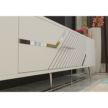TV Stand Dekolp5 - White, Silver White
Silver