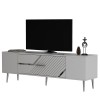 TV Stand Dekolp5 - White, Silver White
Silver