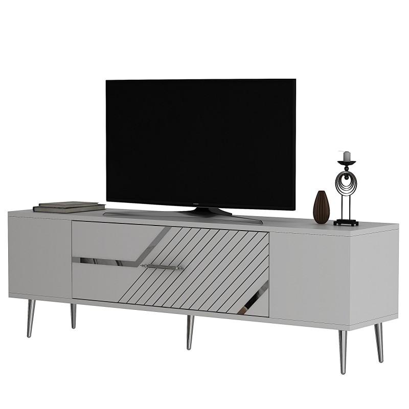 TV Stand Dekolp5 - White, Silver White
Silver