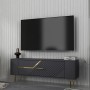 TV Stand Retrolp5 - Anthracite, Gold Anthracite
Gold