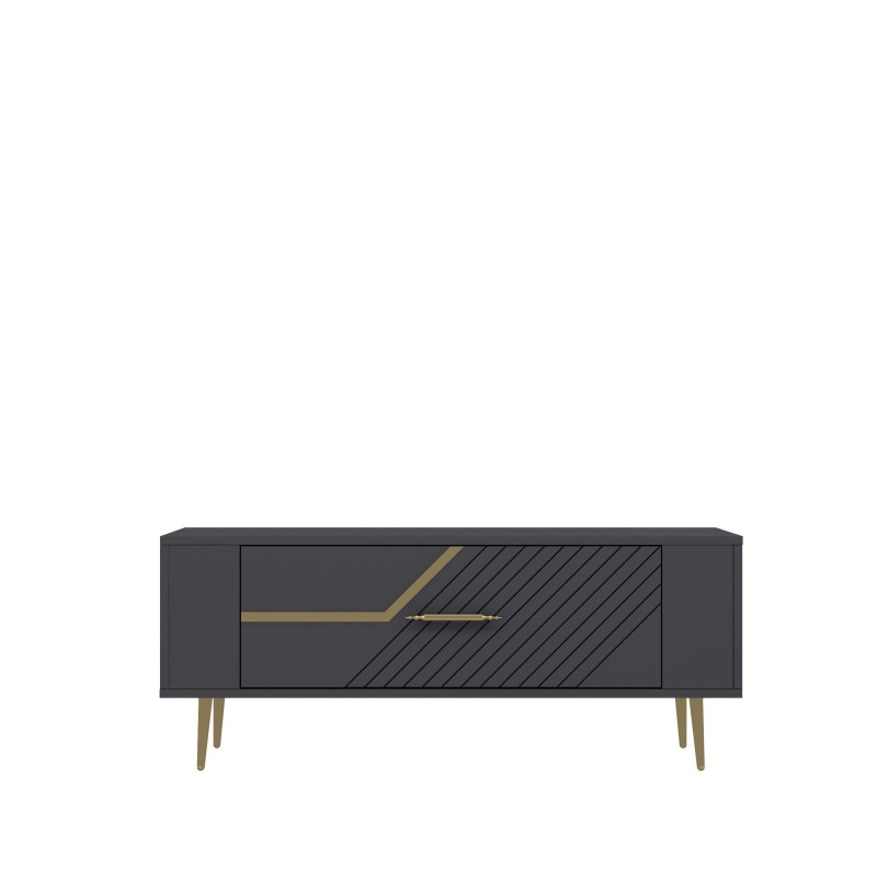 TV Stand Retrolp5 - Anthracite, Gold Anthracite
Gold