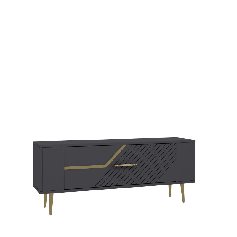 TV Stand Retrolp5 - Anthracite, Gold Anthracite
Gold