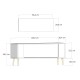 TV Stand Retrolp5 - Anthracite, Gold Anthracite
Gold