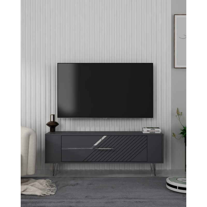 TV Stand Retrolp5 - Anthracite, Silver Anthracite
Silver