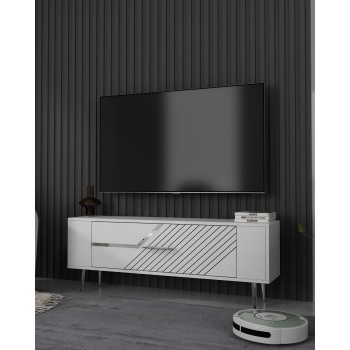 TV Stand Retrolp5 - White, Silver White
Silver