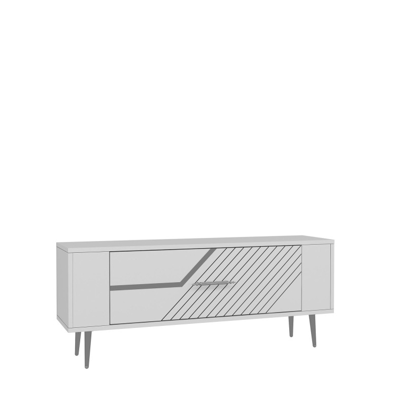 TV Stand Retrolp5 - White, Silver White
Silver