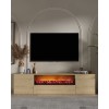 TV Stand Elodi Fireplace - Sapphire Oak Sapphire Oak
