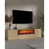 TV Stand Elodi Fireplace - Sapphire Oak Sapphire Oak