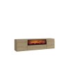 TV Stand Elodi Fireplace - Sapphire Oak Sapphire Oak