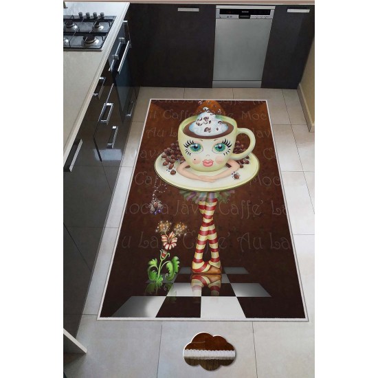 Carpet (50 x 80) Hmnt585 Multicolor Conceptum Hypnose Carpet (50 x 80) Hmnt585 Multicolor