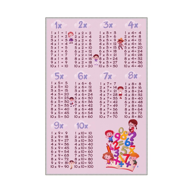 Carpet (50 x 80) HMNT466 Multicolor